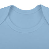 Personalized Sleeping Fawn Baby Name Rib Bodysuit — Light Blue / NB (0-3M), Light Blue / 12M, Light Blue / 24M, Light Blue / 18M, Light Blue / 6M — personalized example, official product view 17
