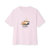 Personalized Slow Mornings Coffee Name & Year Boxy Tee — 2XL / Soft Pink, M / Soft Pink, XL / Soft Pink, S / Soft Pink, L / Soft Pink — personalized example, official product view 10