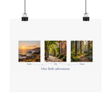 Personalized Three Photo Adventure Memories Matte Print — Unframed 10 × 8 — 10" x 8" / Matte — personalized example, official product view 1