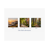 Personalized Three Photo Adventure Memories Matte Print — Unframed 10 × 8 — 10" x 8" / Matte — personalized example, official product view 2
