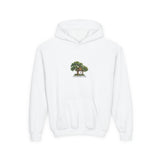 Personalized Treehouse Club Youth Hoodie — Your Club Name — White / M, White / XL, White / S, White / L — personalized example, official product view 1