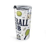 Pickleball Club 20oz Tumbler — Pickleball Player Gift — Insulated Stainless Steel Travel Cup — Right view — Photo 4