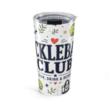 Pickleball Club 20oz Tumbler — Pickleball Player Gift — Insulated Stainless Steel Travel Cup — Front view — Photo 1