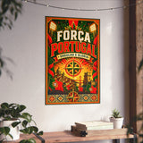 Portugal Soccer Poster — Rally Fan Art Print — Soccer Wall Decor — Product view — Photo 11