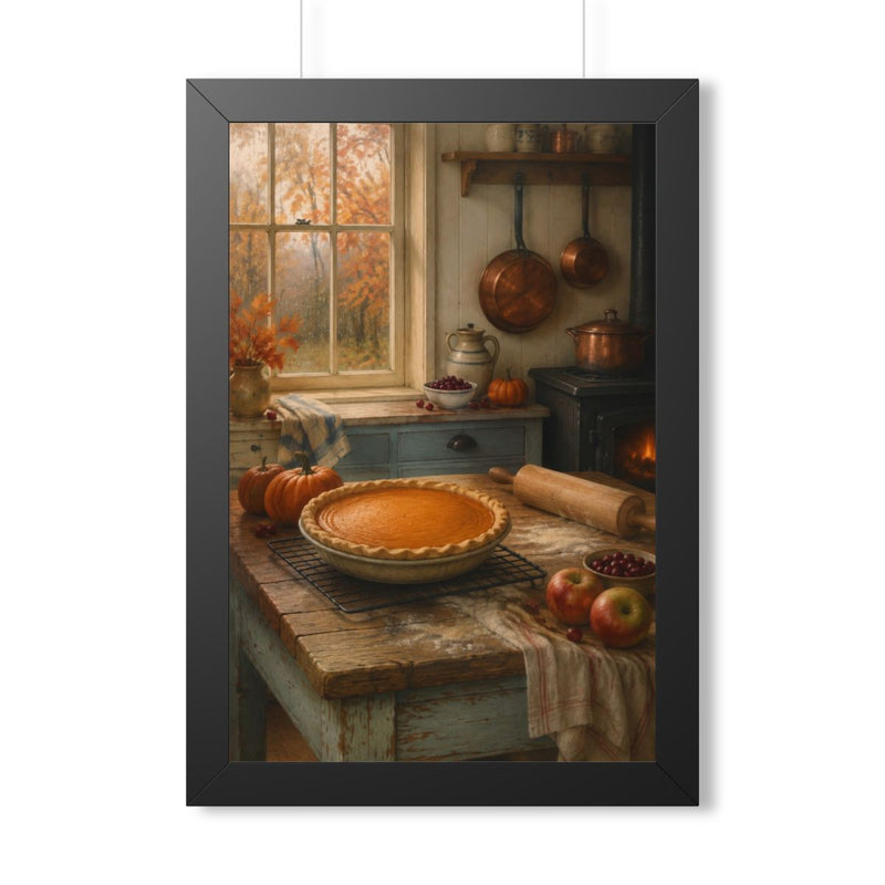 Pumpkin Pie Kitchen Framed Wall Art | Vintage Thanksgiving Still Life | Cozy Fall Decor — 6ad8700222f6b3eb1802d40c_69668_124096_front
