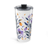 Rest Then Rise 20oz Tumbler, Botanical Inspirational Quote Gift, Insulated Stainless Steel Travel Cup — Back view — Photo 2