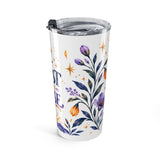 Rest Then Rise 20oz Tumbler, Botanical Inspirational Quote Gift, Insulated Stainless Steel Travel Cup — Right view — Photo 4