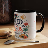 Retired And Fabulous Coffee Mug — Retirement Gift For Women Men — Accent Color Ceramic 11oz 15oz — Product view — Photo 20