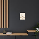 Rocking Horse Framed Nursery Canvas, Storybook Kids Room Wall Art, 12x16 18x24 — Product view — Photo 9