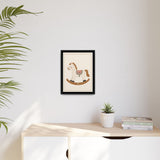 Rocking Horse Framed Nursery Canvas, Storybook Kids Room Wall Art, 12x16 18x24 — Product view — Photo 8