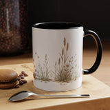 Russet Hen Accent Mug | Watercolor Nature Coffee Cup | 11oz 15oz Farm Animal Gift — 11oz / Black — context-1