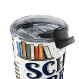 School Library Hero 20oz Tumbler — Due Date Hero — Insulated Stainless Steel Travel Cup — Product view — Photo 6