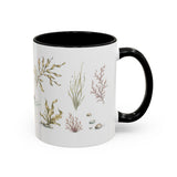 Sea Otter Accent Mug | Watercolor Nature Coffee Cup | 11oz 15oz Ocean Wildlife Gift — 11oz / Black — right