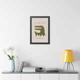 See You Later Alligator Framed Nursery Poster — Storybook Wall Art — Kids Room Decor — Black Walnut White Frame — 16x24 20x30 — Lifestyle view — Photo 7