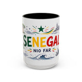 Senegal Soccer Coffee Mug — Soccer Fan Gift — Accent Color Ceramic 11oz 15oz Match Day Cup — Front view — Photo 5