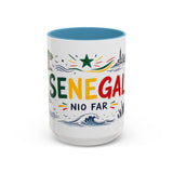 Senegal Soccer Coffee Mug — Soccer Fan Gift — Accent Color Ceramic 11oz 15oz Match Day Cup — Front view — Photo 10