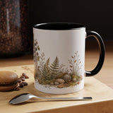 Small Hedgehog Accent Mug | Watercolor Nature Coffee Cup | 11oz 15oz Woodland Animal Gift — 11oz / Black — context-1