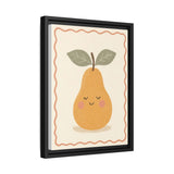 Smiling Pear Framed Nursery Canvas, Storybook Kids Room Wall Art, 12x16 18x24 — Product view — Photo 7