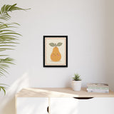Smiling Pear Framed Nursery Canvas, Storybook Kids Room Wall Art, 12x16 18x24 — Product view — Photo 8