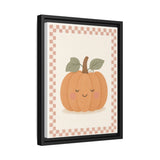 Smiling Pumpkin Framed Nursery Canvas, Storybook Kids Room Wall Art, 12x16 18x24 — Product view — Photo 7