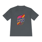 Spain Soccer T Shirt, Vamos La Roja Tee, World Football Fan Shirt, Moisture Wicking Sport Tee — Front view — Photo 4