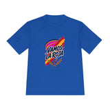 Spain Soccer T Shirt, Vamos La Roja Tee, World Football Fan Shirt, Moisture Wicking Sport Tee — Front view — Photo 10