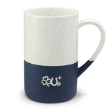 St. Patrick's Day Engraved Mug, St Patrick Shamrock Luck, 13oz Speckled Ceramic Coffee Cup, Holiday Gift — Front view — Photo 3