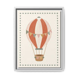 Striped Hot Air Balloon Framed Nursery Canvas, Storybook Kids Room Wall Art, 12x16 18x24 — 6ad866a72f6ce68f15020978_107253_103270_front