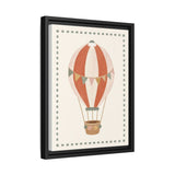 Striped Hot Air Balloon Framed Nursery Canvas, Storybook Kids Room Wall Art, 12x16 18x24 — 6ad866a72f6ce68f15020978_88292_103735_side