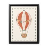 Striped Hot Air Balloon Framed Nursery Canvas, Storybook Kids Room Wall Art, 12x16 18x24 — 6ad866a72f6ce68f15020978_88292_103215_front