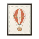 Striped Hot Air Balloon Framed Nursery Canvas, Storybook Kids Room Wall Art, 12x16 18x24 — 6ad866a72f6ce68f15020978_107256_103249_front