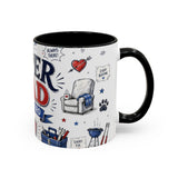 Super Dad My Hero Coffee Mug | Father's Day Gift for Dad | Accent Color Ceramic 11oz 15oz — 6ad8705b56e61d3ffc094f57_72180_102754_right