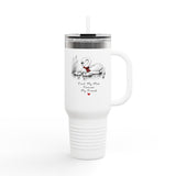 Swan Mom 40oz Tumbler — Forever My Friend Mother's Day Gift — Travel Mug — Right view — Photo 1