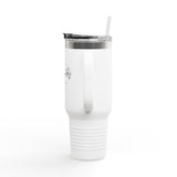 Swan Mom 40oz Tumbler — Forever My Friend Mother's Day Gift — Travel Mug — Back view — Photo 3