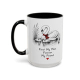 Swan Mom Coffee Mug — Forever My Friend — Mother's Day Gift — Left view — Photo 5