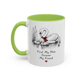Swan Mom Coffee Mug — Forever My Friend — Mother's Day Gift — Left view — Photo 15