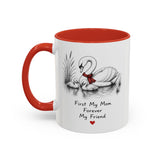 Swan Mom Coffee Mug — Forever My Friend — Mother's Day Gift — Left view — Photo 4