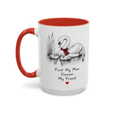 Swan Mom Coffee Mug — Forever My Friend — Mother's Day Gift — Left view — Photo 8