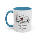 Swan Mom Coffee Mug — Forever My Friend — Mother's Day Gift — Left view — Photo 9
