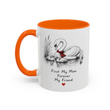 Swan Mom Coffee Mug — Forever My Friend — Mother's Day Gift — Left view — Photo 11