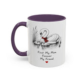 Swan Mom Coffee Mug — Forever My Friend — Mother's Day Gift — Left view — Photo 16