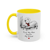 Swan Mom Coffee Mug — Forever My Friend — Mother's Day Gift — Left view — Photo 12