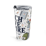 Teach Love Inspire 20oz Tumbler — Inspirational Teacher Gift — Insulated Stainless Steel Travel Cup — Right view — Photo 4