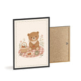 Teddy Picnic Framed Nursery Poster, Storybook Kids Room Wall Art, A4 A3 Size — 6ad866d5bc601941bd09f8d7_96250_80594_angle