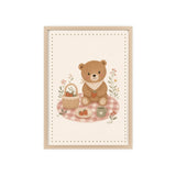 Teddy Picnic Framed Nursery Poster, Storybook Kids Room Wall Art, A4 A3 Size — 6ad866d5bc601941bd09f8d7_96264_80270_front