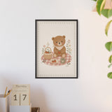 Teddy Picnic Framed Nursery Poster, Storybook Kids Room Wall Art, A4 A3 Size — 6ad866d5bc601941bd09f8d7_96250_81024_context-2