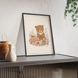 Teddy Picnic Framed Nursery Poster, Storybook Kids Room Wall Art, A4 A3 Size — 6ad866d5bc601941bd09f8d7_96250_80963_context-1