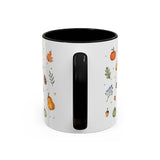 Thanksgiving Baking Mug — Watercolor Autumn Gift — Pumpkin Pie Accent Coffee Cup 11oz 15oz — Back view — Photo 20
