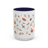 Thanksgiving Baking Mug — Watercolor Autumn Gift — Pumpkin Pie Accent Coffee Cup 11oz 15oz — Front view — Photo 6
