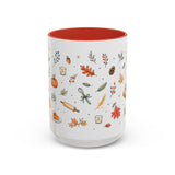 Thanksgiving Baking Mug — Watercolor Autumn Gift — Pumpkin Pie Accent Coffee Cup 11oz 15oz — Front view — Photo 8